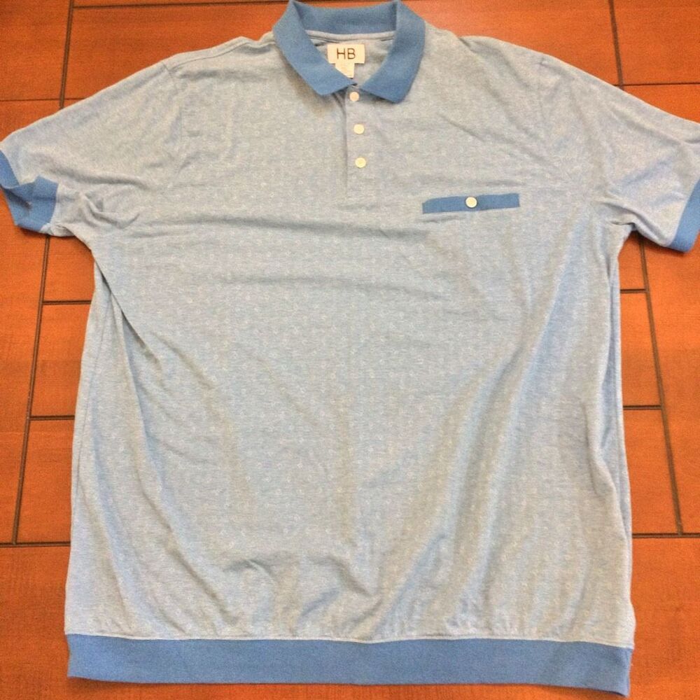 HB Blue men’s polo 3xlt shirt